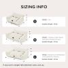 imageBedsure Cute Cat Couch for Pets  Fluffy Cat beds with Premium Soft Corduroy Fleece Fuzzy Cats beds for Indoor Cats with Removable Washable Cover Supportive Pet Sofa 24inch CreamCream