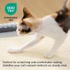 imageBedsure Cute Cat House for Indoor Cats  Extra Wide Cat Scratch House with Large Top Sisal Scratch Pad for Multiple Cats Foldable Kitty Cave Hideaway for Entertainment 236x159x126inches BlueModern