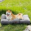 imageBedsure Dog Bed Medium Size Dogs  Washable Pet Bed Mattress with Oxford Fabric Water Resistant Flat Pet Pillow Cushion for Medium Dog Crate 30x20x4 GreyGrey