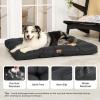 imageBedsure Dog Bed Medium Size Dogs  Washable Pet Bed Mattress with Oxford Fabric Water Resistant Flat Pet Pillow Cushion for Medium Dog Crate 30x20x4 GreyBlack