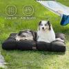 imageBedsure Dog Bed Medium Size Dogs  Washable Pet Bed Mattress with Oxford Fabric Water Resistant Flat Pet Pillow Cushion for Medium Dog Crate 30x20x4 GreyBlack