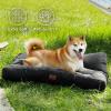 imageBedsure Dog Bed Medium Size Dogs  Washable Pet Bed Mattress with Oxford Fabric Water Resistant Flat Pet Pillow Cushion for Medium Dog Crate 30x20x4 GreyBlack