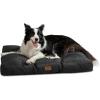 imageBedsure Dog Bed Medium Size Dogs  Washable Pet Bed Mattress with Oxford Fabric Water Resistant Flat Pet Pillow Cushion for Medium Dog Crate 30x20x4 GreyBlack
