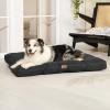 imageBedsure Dog Bed Medium Size Dogs  Washable Pet Bed Mattress with Oxford Fabric Water Resistant Flat Pet Pillow Cushion for Medium Dog Crate 30x20x4 GreyBlack
