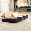 imageBedsure Dog Bed Medium Size Dogs  Washable Pet Bed Mattress with Oxford Fabric Water Resistant Flat Pet Pillow Cushion for Medium Dog Crate 30x20x4 GreyBlack