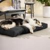 imageBedsure Dog Bed Medium Size Dogs  Washable Pet Bed Mattress with Oxford Fabric Water Resistant Flat Pet Pillow Cushion for Medium Dog Crate 30x20x4 GreyBlack