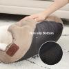 imageBedsure Dog Beds for Small Dogs  Round Cat Beds for Indoor Cats Washable Pet Bed for Puppy and Kitten with SlipResistant Bottom 20 Inche WhiteCamel
