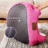 imageBedsure Dog Beds for Small Dogs  Round Cat Beds for Indoor Cats Washable Pet Bed for Puppy and Kitten with SlipResistant Bottom 20 Inche WhiteRosy Pink