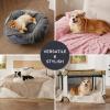 imageBedsure Dog Blanket for Small Dogs Washable  Fluffy Fuzzy Puppy Cat Blanket with Premium 300GSM Coral Fleece Soft for Pet Kitten Doggy Green 25x35INBrown Wave