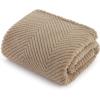 imageBedsure Dog Blanket for Small Dogs Washable  Fluffy Fuzzy Puppy Cat Blanket with Premium 300GSM Coral Fleece Soft for Pet Kitten Doggy Green 25x35INBrown Wave