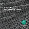 imageBedsure Dog Blanket for Small Dogs Washable  Fluffy Fuzzy Puppy Cat Blanket with Premium 300GSM Coral Fleece Soft for Pet Kitten Doggy Green 25x35INGrey Wave