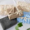 imageBedsure Dog Blanket for Small Dogs Washable  Fluffy Fuzzy Puppy Cat Blanket with Premium 300GSM Coral Fleece Soft for Pet Kitten Doggy Green 25x35INGrey Wave