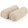 imageBedsure Dog Blanket for Small Dogs Washable  Fluffy Fuzzy Puppy Cat Blanket with Premium 300GSM Coral Fleece Soft for Pet Kitten Doggy Green 25x35INPcs2 White Heart