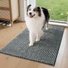 imageBedsure Dog Door Mat for Muddy Paws HighLow Absorbent Chenille Indoor Entrance Mud Dirt Trapper SoakStopper Machine Washable NonSlip Entryway Rug for Pets 35quotx24quot GreyGrey