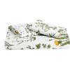 imageBedsure Duvet Cover Queen Size  100 Cotton Reversible Floral Queen Duvet Cover Set with Zipper Closure 3 Pieces Soft ampamp Breathable Green Bedding Set with 2 Pillow Shams 20quotx26quot04  Green No Comforter