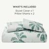 imageBedsure Duvet Cover Queen Size  100 Cotton Reversible Floral Queen Duvet Cover Set with Zipper Closure 3 Pieces Soft ampamp Breathable Green Bedding Set with 2 Pillow Shams 20quotx26quot03 Green Milieu No Comforter