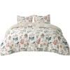 imageBedsure Duvet Cover Queen Size  100 Cotton Reversible Floral Queen Duvet Cover Set with Zipper Closure 3 Pieces Soft ampamp Breathable Green Bedding Set with 2 Pillow Shams 20quotx26quot09  Beige No Comforter