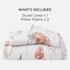 imageBedsure Duvet Cover Queen Size  100 Cotton Reversible Floral Queen Duvet Cover Set with Zipper Closure 3 Pieces Soft ampamp Breathable Green Bedding Set with 2 Pillow Shams 20quotx26quot01  Shell No Comforter