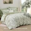imageBedsure Duvet Cover Queen Size  100 Cotton Reversible Floral Queen Duvet Cover Set with Zipper Closure 3 Pieces Soft ampamp Breathable Green Bedding Set with 2 Pillow Shams 20quotx26quot06  Desert Sage No Comforter