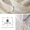 imageBedsure Duvet Cover Queen Size  Soft Cationic Dyed Duvet Cover Set for Kids with Zipper Closure 3 Pieces Bedding SetBeige 90quotx90quotBeige No Comforter