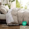 imageBedsure Duvet Cover Queen Size  Soft Cationic Dyed Duvet Cover Set for Kids with Zipper Closure 3 Pieces Bedding SetBeige 90quotx90quotBison No Comforter