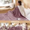 imageBedsure Electric Blanket King Size  Dual Control Heated Blanket King Size Fast Heating with 10 Time Settings ampamp 10 Heat Settings Warm Gift for Grandma 100x90 inches Grey09  Woodrose