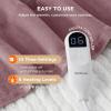 imageBedsure Electric Blanket King Size  Dual Control Heated Blanket King Size Fast Heating with 10 Time Settings ampamp 10 Heat Settings Warm Gift for Grandma 100x90 inches Grey09  Woodrose