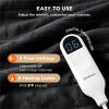 imageBedsure Electric Blanket King Size  Dual Control Heated Blanket King Size Fast Heating with 10 Time Settings ampamp 10 Heat Settings Warm Gift for Grandma 100x90 inches Grey06  Black