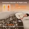 imageBedsure Electric Blanket King Size  Dual Control Heated Blanket King Size Fast Heating with 10 Time Settings ampamp 10 Heat Settings Warm Gift for Grandma 100x90 inches Grey26  Dark Chocolate