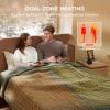 imageBedsure Electric Blanket King Size  Dual Control Heated Blanket King Size Fast Heating with 10 Time Settings ampamp 10 Heat Settings Warm Gift for Grandma 100x90 inches Grey23  Olive Green