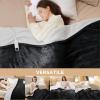 imageBedsure Electric Blanket King Size  Dual Control Heated Blanket King Size Fast Heating with 10 Time Settings ampamp 10 Heat Settings Warm Gift for Grandma 100x90 inches Grey06  Black