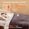 imageBedsure Electric Blanket King Size  Dual Control Heated Blanket King Size Fast Heating with 10 Time Settings ampamp 10 Heat Settings Warm Gift for Grandma 100x90 inches Grey10  Brown