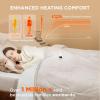 imageBedsure Electric Blanket King Size  Dual Control Heated Blanket King Size Fast Heating with 10 Time Settings ampamp 10 Heat Settings Warm Gift for Grandma 100x90 inches Grey02  Cream