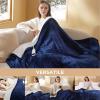 imageBedsure Electric Blanket King Size  Dual Control Heated Blanket King Size Fast Heating with 10 Time Settings ampamp 10 Heat Settings Warm Gift for Grandma 100x90 inches Grey08  Pageant Blue
