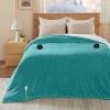 imageBedsure Electric Blanket King Size  Dual Control Heated Blanket King Size Fast Heating with 10 Time Settings ampamp 10 Heat Settings Warm Gift for Grandma 100x90 inches Grey15  River Blue