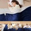 imageBedsure Electric Blanket King Size  Dual Control Heated Blanket King Size Fast Heating with 10 Time Settings ampamp 10 Heat Settings Warm Gift for Grandma 100x90 inches Grey08  Pageant Blue