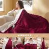 imageBedsure Electric Blanket King Size  Dual Control Heated Blanket King Size Fast Heating with 10 Time Settings ampamp 10 Heat Settings Warm Gift for Grandma 100x90 inches Grey07  Burgundy