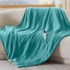 imageBedsure Electric Blanket King Size  Dual Control Heated Blanket King Size Fast Heating with 10 Time Settings ampamp 10 Heat Settings Warm Gift for Grandma 100x90 inches Grey15  River Blue