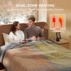imageBedsure Electric Blanket King Size  Dual Control Heated Blanket King Size Fast Heating with 10 Time Settings ampamp 10 Heat Settings Warm Gift for Grandma 100x90 inches Grey22  Formal Gray