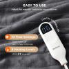 imageBedsure Electric Blanket King Size  Dual Control Heated Blanket King Size Fast Heating with 10 Time Settings ampamp 10 Heat Settings Warm Gift for Grandma 100x90 inches Grey12  Dark Grey