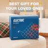 imageBedsure Electric Blanket King Size  Dual Control Heated Blanket King Size Fast Heating with 10 Time Settings ampamp 10 Heat Settings Warm Gift for Grandma 100x90 inches Grey24  Grey