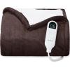 imageBedsure Electric Blanket King Size  Dual Control Heated Blanket King Size Fast Heating with 10 Time Settings ampamp 10 Heat Settings Warm Gift for Grandma 100x90 inches Grey10  Brown