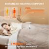 imageBedsure Electric Blanket King Size  Dual Control Heated Blanket King Size Fast Heating with 10 Time Settings ampamp 10 Heat Settings Warm Gift for Grandma 100x90 inches Grey04  Taupe