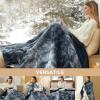 imageBedsure Electric Blanket King Size  Dual Control Heated Blanket King Size Fast Heating with 10 Time Settings ampamp 10 Heat Settings Warm Gift for Grandma 100x90 inches Grey28  Navy