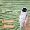 imageBedsure Electric Blanket King Size  Dual Control Heated Blanket King Size Fast Heating with 10 Time Settings ampamp 10 Heat Settings Warm Gift for Grandma 100x90 inches Grey14  Sage Green