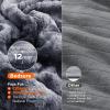 imageBedsure Electric Blanket King Size  Dual Control Heated Blanket King Size Fast Heating with 10 Time Settings ampamp 10 Heat Settings Warm Gift for Grandma 100x90 inches Grey24  Grey