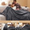imageBedsure Electric Blanket King Size  Dual Control Heated Blanket King Size Fast Heating with 10 Time Settings ampamp 10 Heat Settings Warm Gift for Grandma 100x90 inches Grey12  Dark Grey