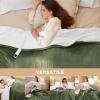 imageBedsure Electric Blanket King Size  Dual Control Heated Blanket King Size Fast Heating with 10 Time Settings ampamp 10 Heat Settings Warm Gift for Grandma 100x90 inches Grey03  Olive Green