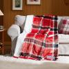 imageBedsure Electric Blanket Twin  Soft Ribbed Flannel Heated Blanket Heating Blanket with 10 Time Settings 6 Heat Settings and 8 hrs Timer Auto Shut Off 62x84 inches Grey15  Red