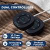 imageBedsure Electric Blanket Twin  Soft Ribbed Flannel Heated Blanket Heating Blanket with 10 Time Settings 6 Heat Settings and 8 hrs Timer Auto Shut Off 62x84 inches Grey06  Brown